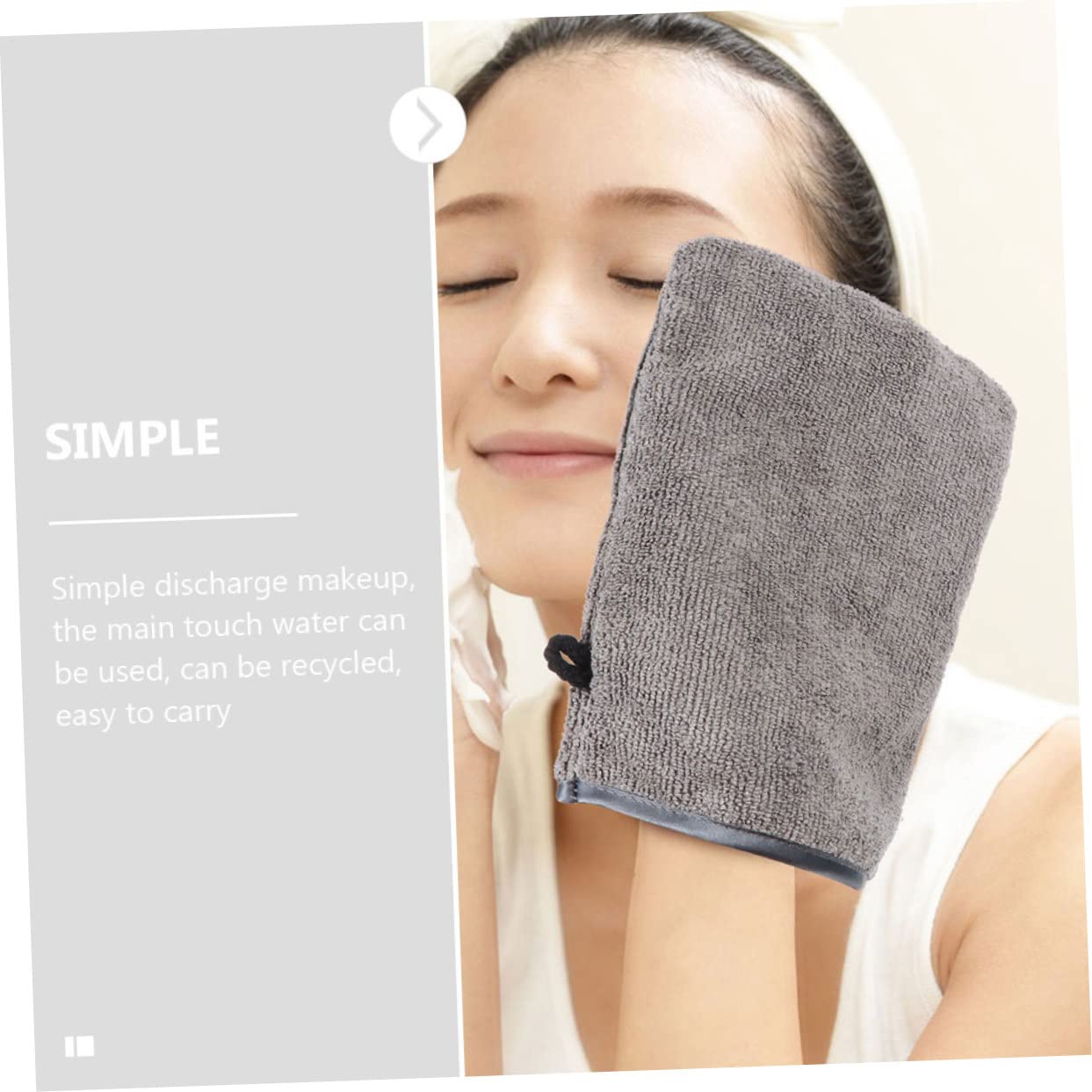 SHERCHPRY 5 Sätze Reinigungsgaze Abdeckung Wiederverwendbarer Gesichtswäscher Entferner Peeling Handschuh Gesichtshandschuhe Handreiniger Sanfte Reinigungshandschuhe 3 Stücke * 5