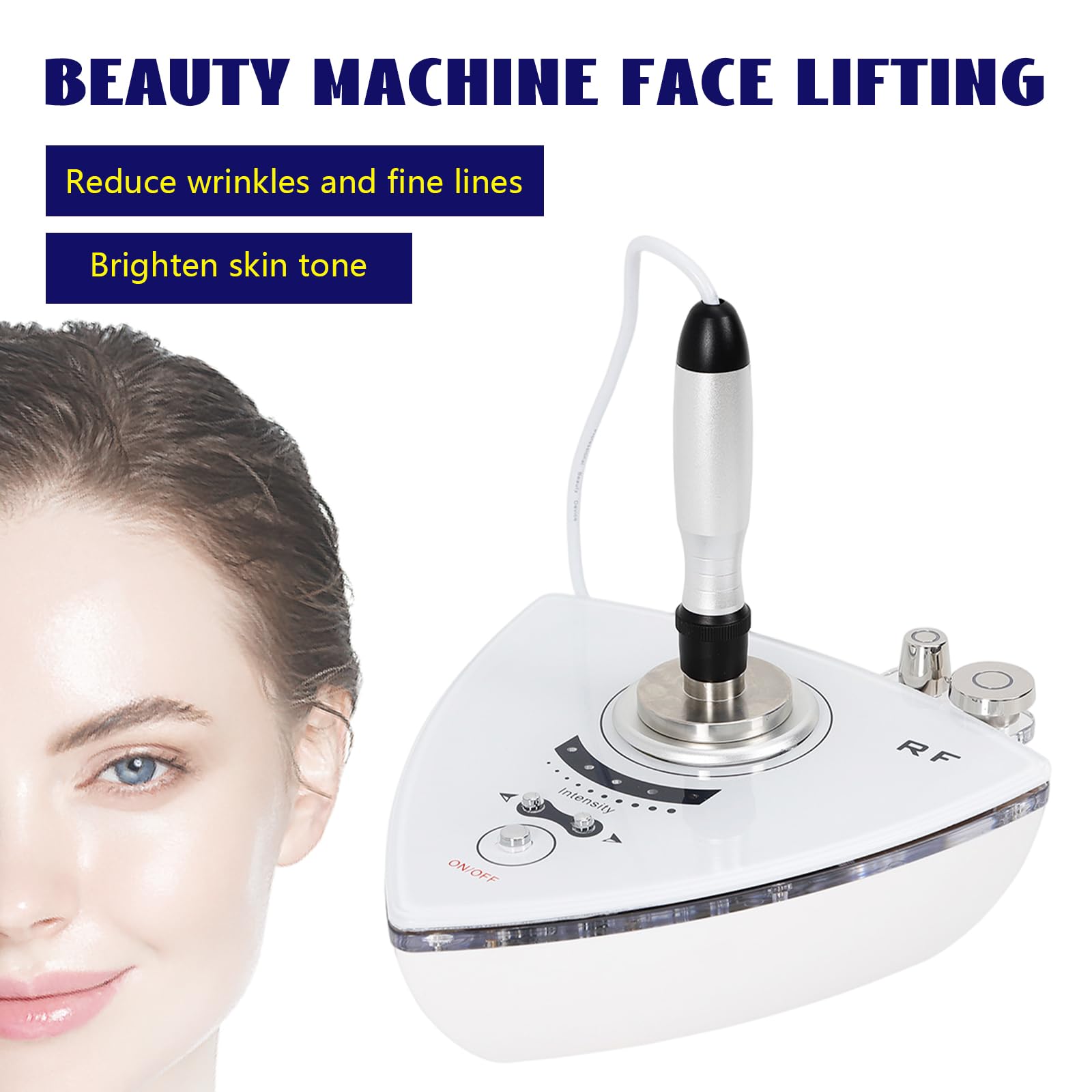 Toninggeräte, Gesichtsmassagegerät, Anti-Aging Hochfrequenz Gesichtsmassage Maschine, Schönheitsgerät mit drei Sonden, Einstellbare Intensität für Selbstreinigung und die Hautpflege im Salon