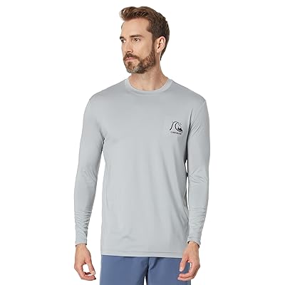 Quiksilver DNA Bubble Logo Long Sleeve Surf T Shirts Rashguard Men