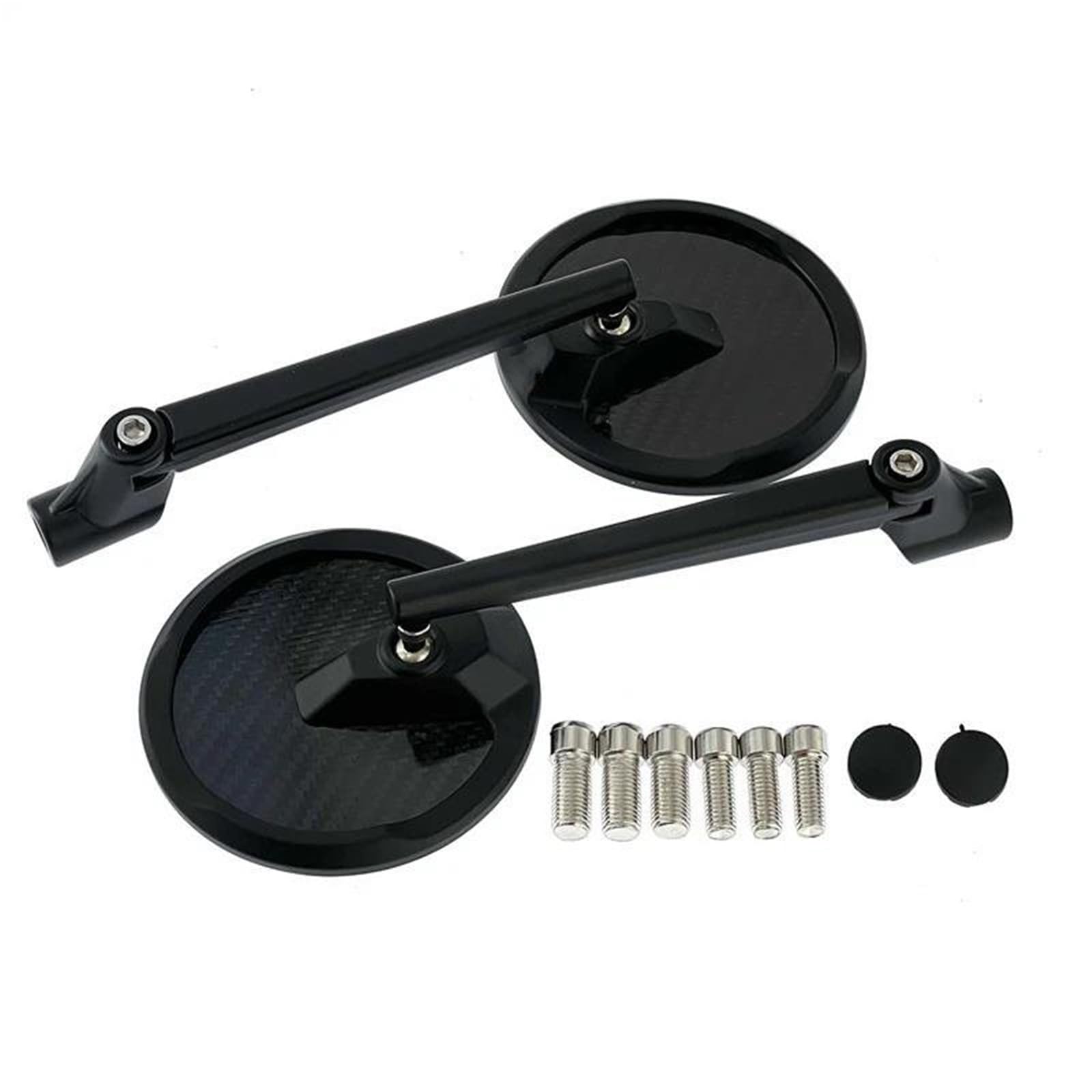 Moto Specchietto Specchietti Laterali Moto Per Triumph Street Per Triple 675 765 Per Tiger 900 1050 In Lega Di Alluminio 8/10mm End Bar Specchietti | Black 1