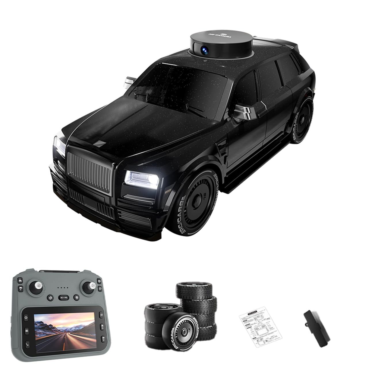 NULA RC 911S RC Drift Auto 4WD con controllo dello schermo, modalità LED Drift, veicolo da corsa telecomandato ad alta velocità, veicolo da corsa fuoristrada per adulti, colore nero