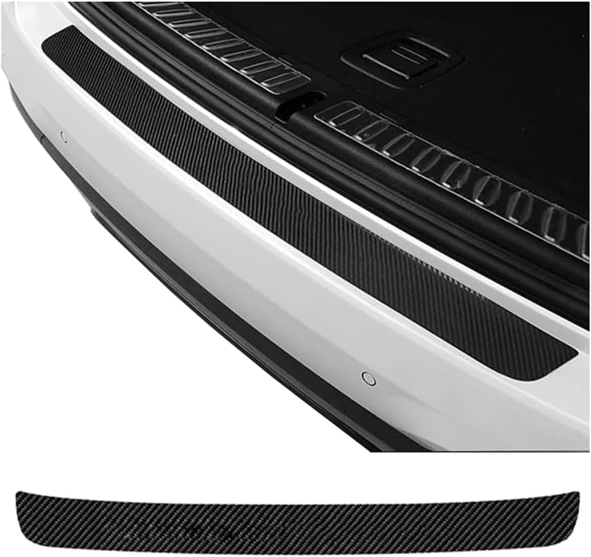 haifengshangmao Carbon Fiber Car Rear Bumper Protector for BYD Seal 6 DM-i Touring 2026, Trunk Sill Plate Decorative Strips Anti-Scratch Cover Sticker Styling Accessories