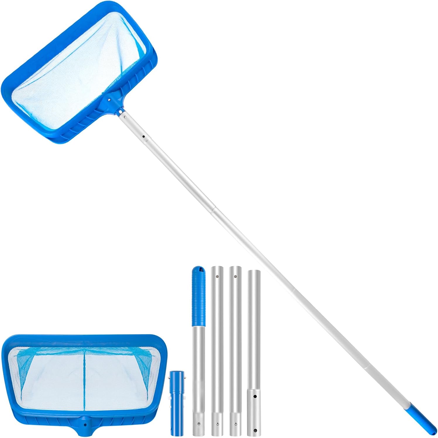 Clothclose Pool Skimmer Pool Net with 4 Section Pole