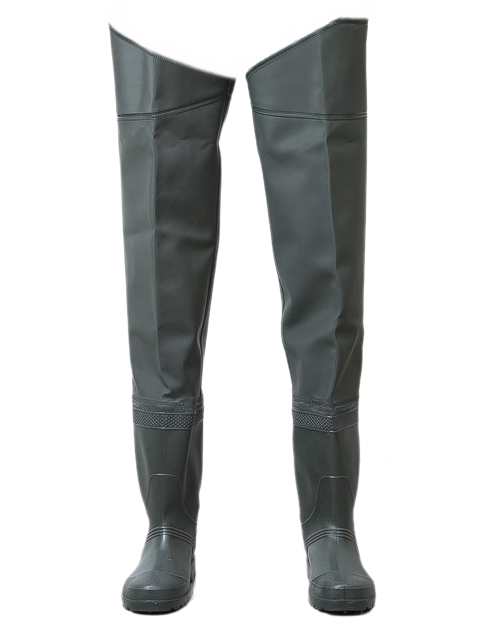 Stivali da Pioggia Alti da Uomo Regolabili Scarpe da Acqua Impermeabili Stivali Lunghi Trampolieri da Pesca in PVC Resistenti all'Usura per Scarpe Pesca Stivali Caccia Antiscivolo
