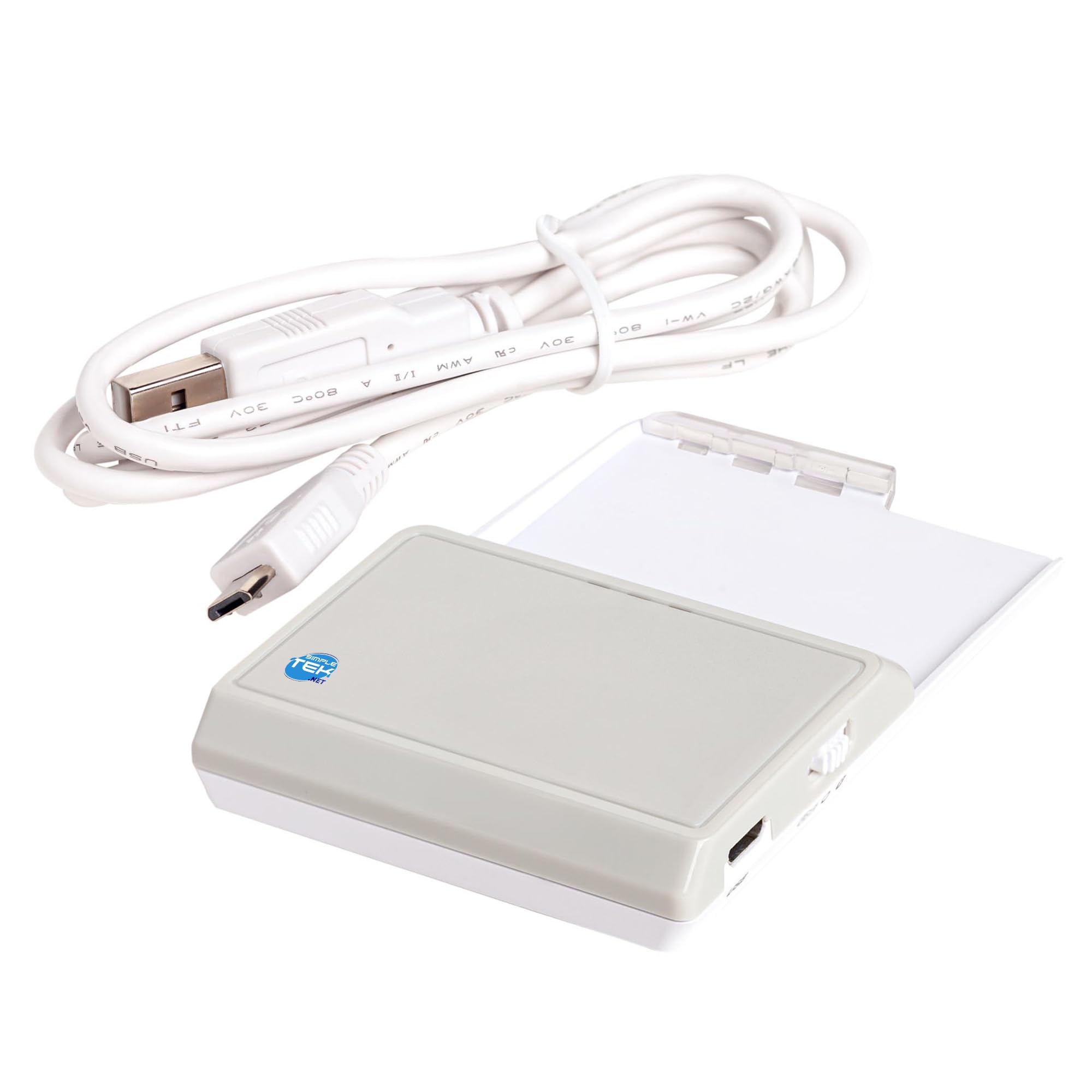 SIMPLETEK – Lettore Smart Card Cavo Usb Universale Plug And Play Bluetooth | Portatile, USB, CIE, CNS, CRS, Bluetooth 4.0, Micro-USB, CAC, PIV, SIPRNET, J-LIS, Mykad, ISO 7816 (Classi A, B e C)