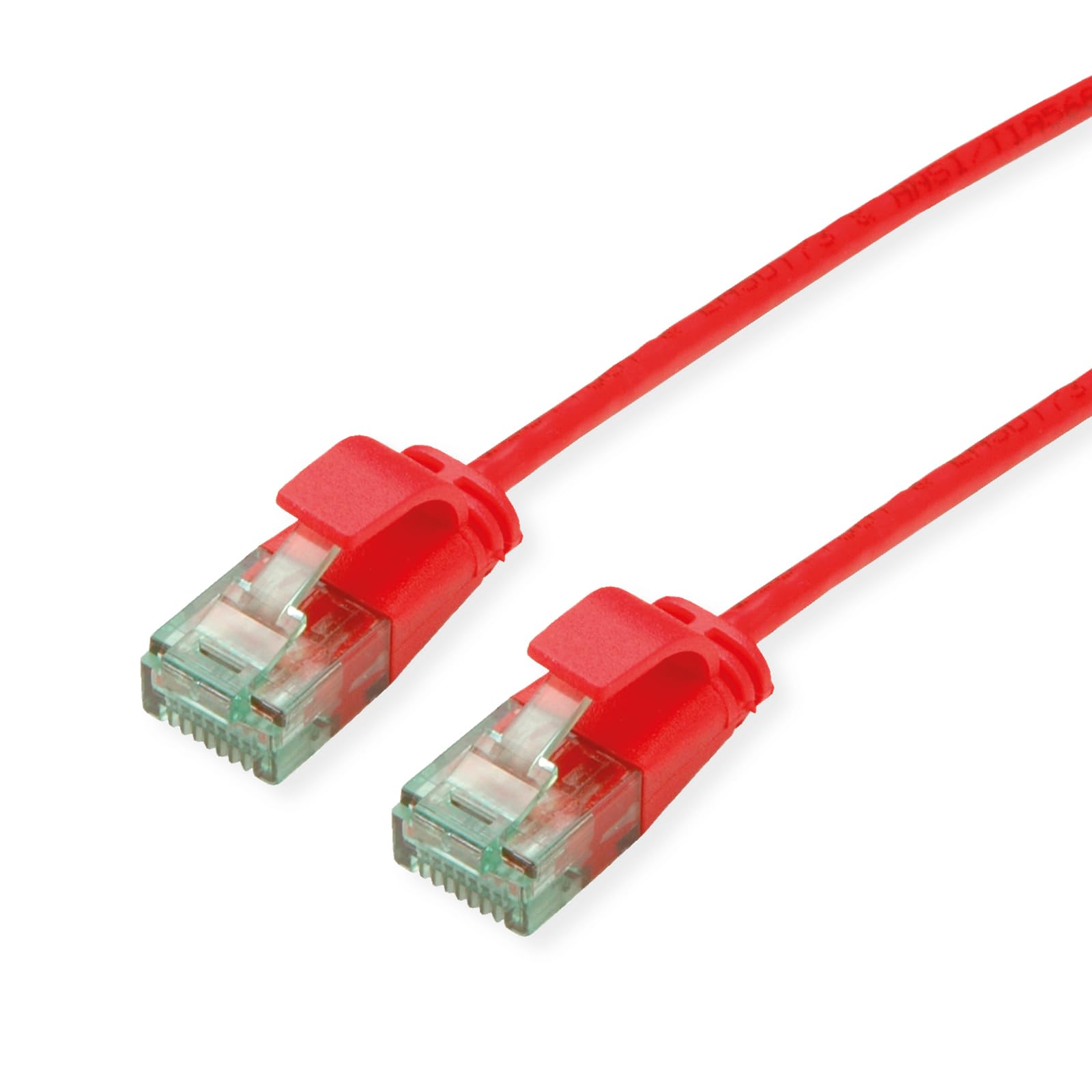 ROLINE RM UTP DataCenter Patch Cable, Cat.6A (Class EA), Slim, red, 0.15 m