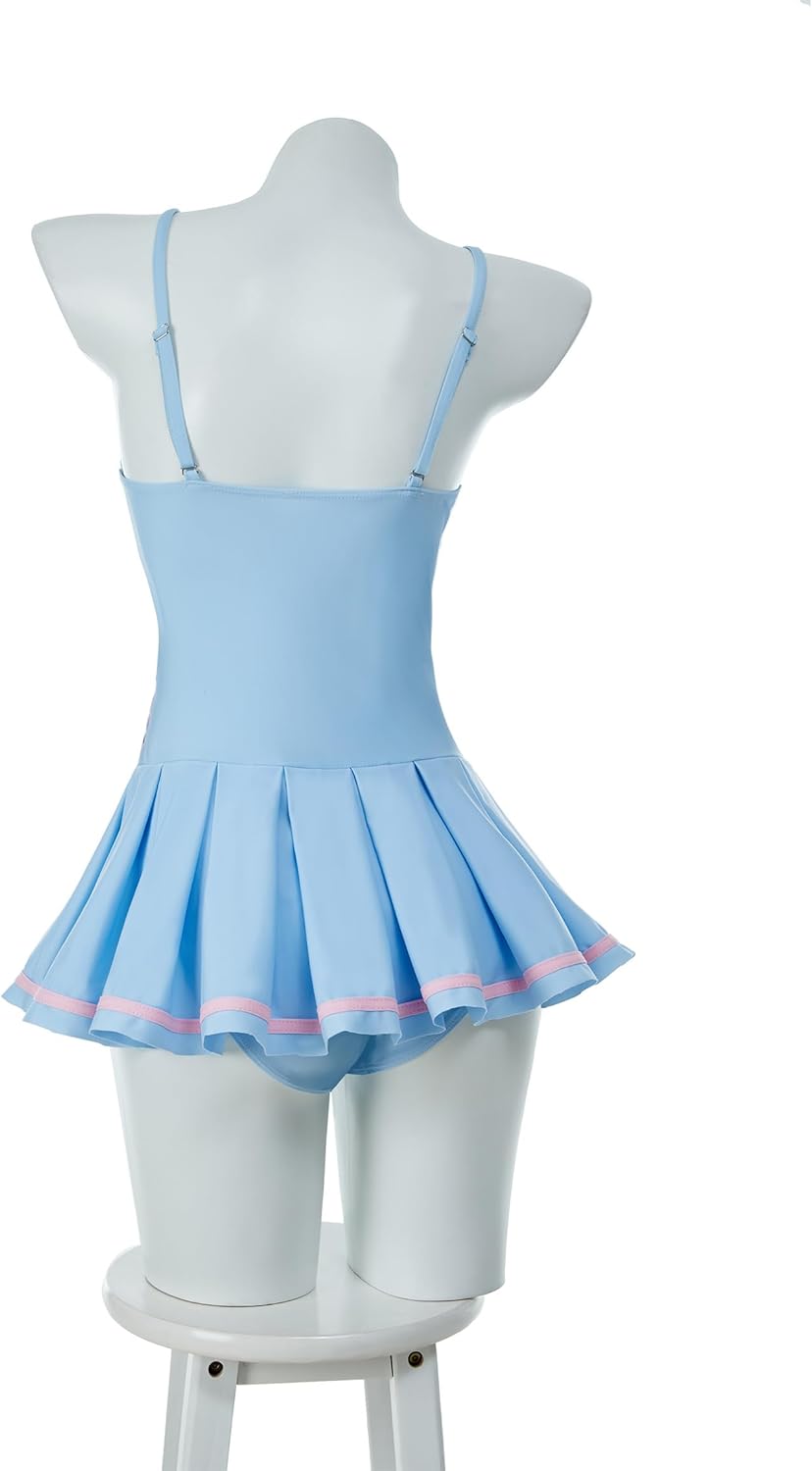 haikyuu Women Bunny One Piece Swimsuit Kawaii Cute Bathing Suit Ruffle Tummy Control Halter