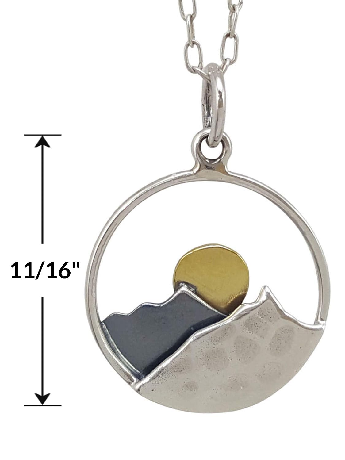 Buy Sterling Silver and Bronze Mountain 