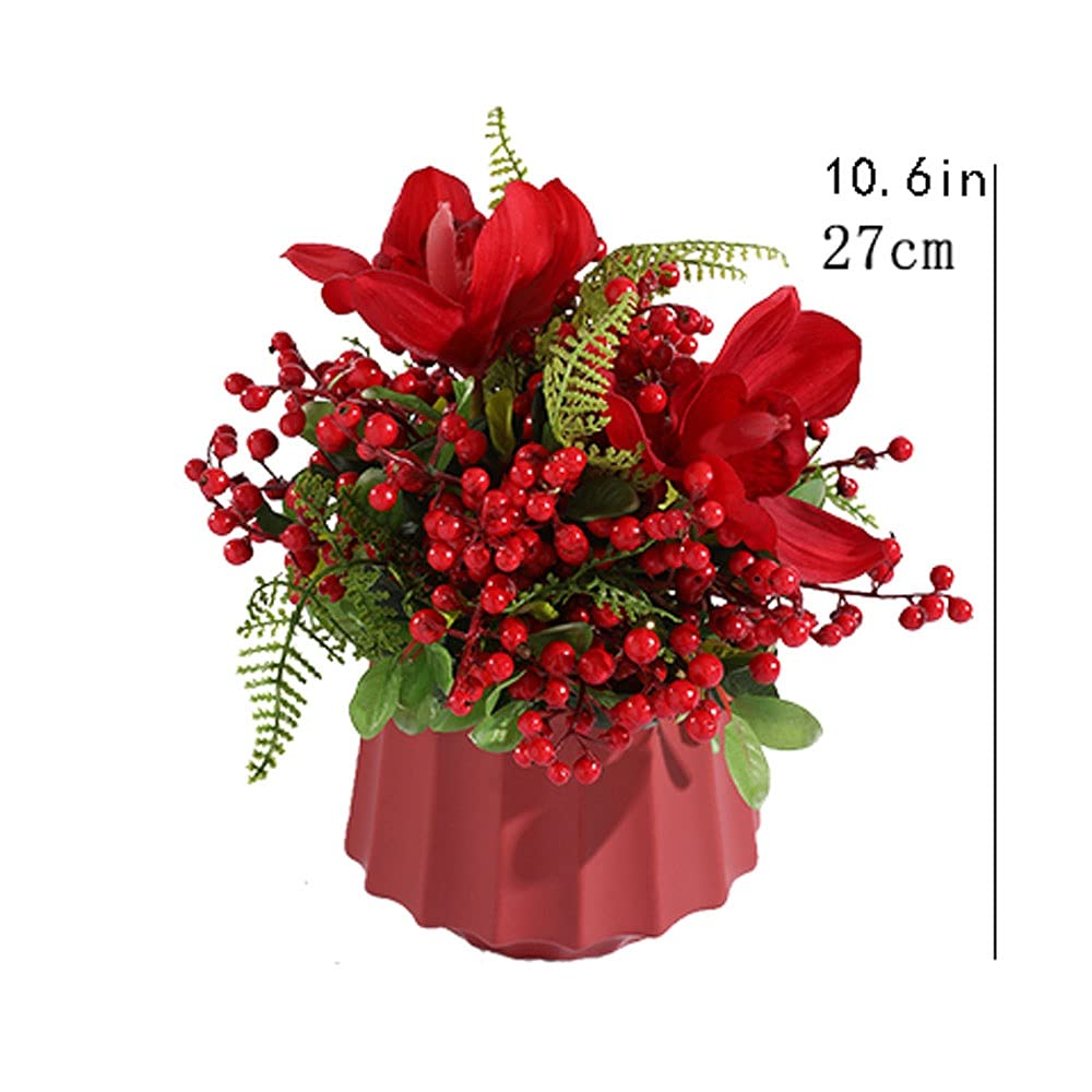 Künstliche Blumen Künstliche Blume Glückliche Frucht Holly Obst Wohnzimmer Dekoration Simulation Blume Berry Akazien Bohnen Porch Gefälschte Blaubee Blaubeer Dekoration Gefälschte Blumensträuße ( Colo