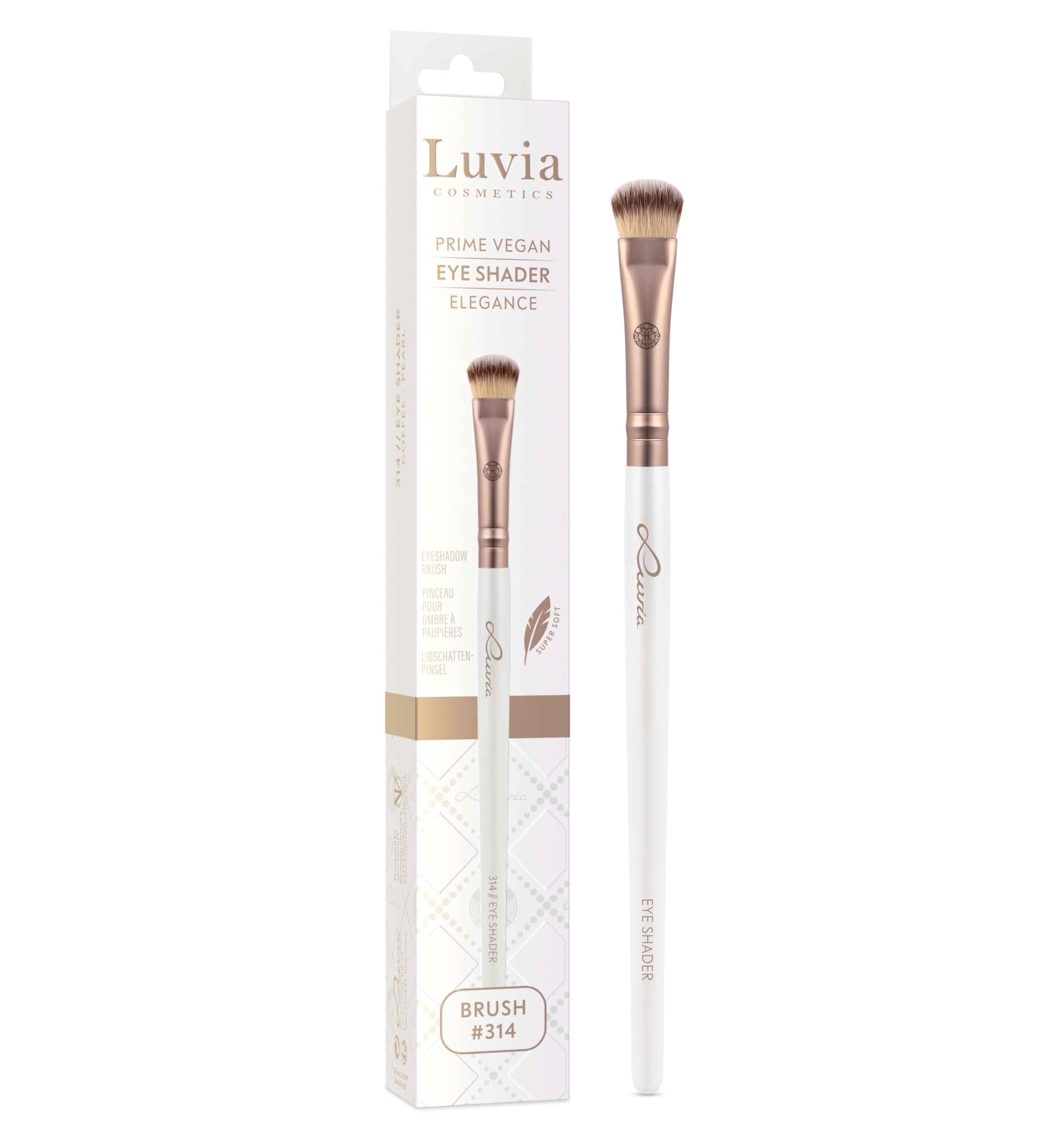Luvia Professional Makeup Brush, Eyeshadow Make-Up Brush, Eye Shadow Brush, Vegan Cosmetic Brush, 314 // Eye Shader - Elegance