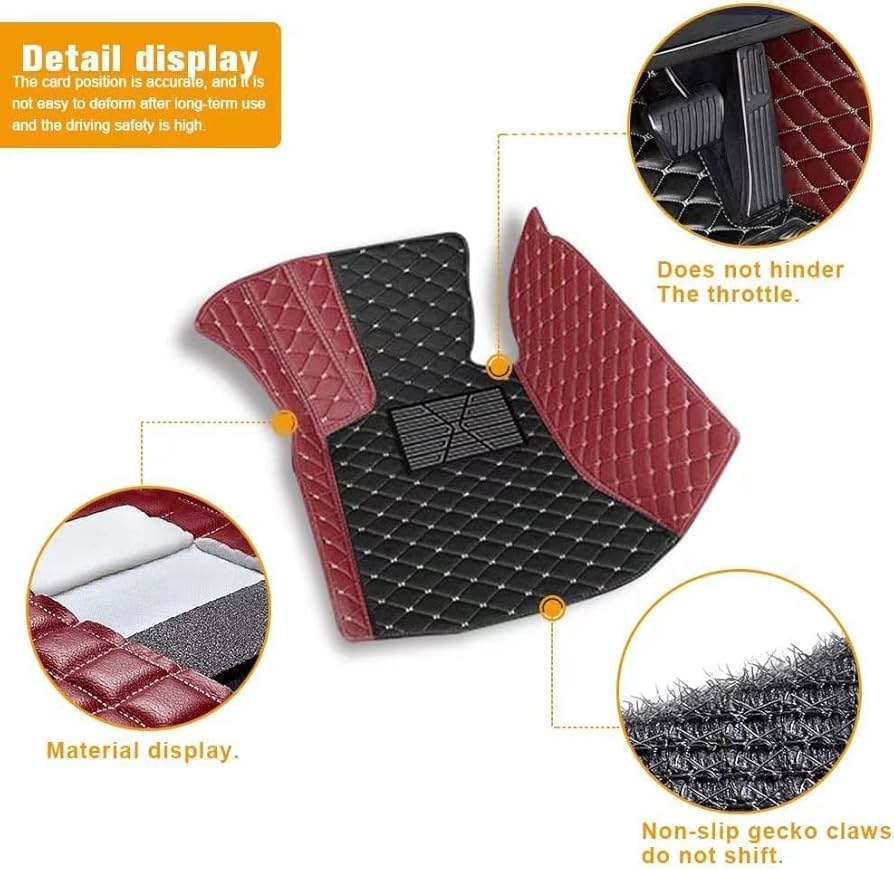 JEWRRJH Custom Car Floor Mats Compatible With Mercedes-Benz A B C E G CL CLA CLK CLS ML EQA EQB EQC EQE EQS EQV GLA GLB GLC GLK GLS SLK SL