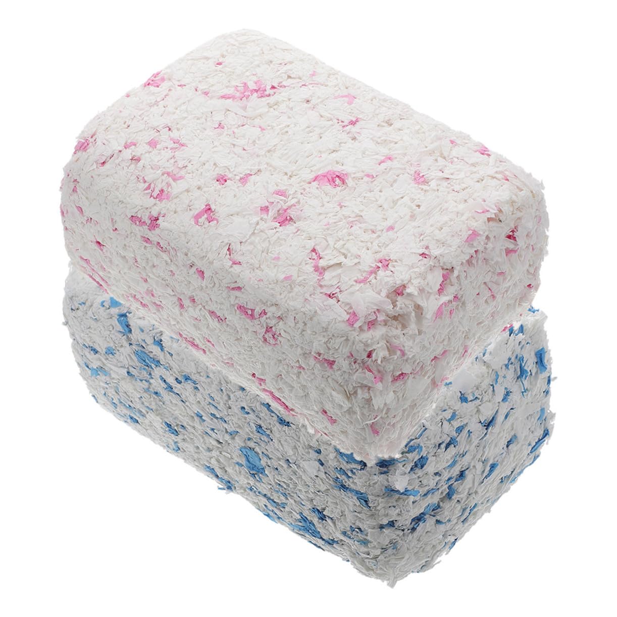 Hamsterstreu aus Papier Papierstreu für Kleintiere Staubarm und Saugfähig 2 Beutel für Käfigeinstreu im Kleintierkäfig
