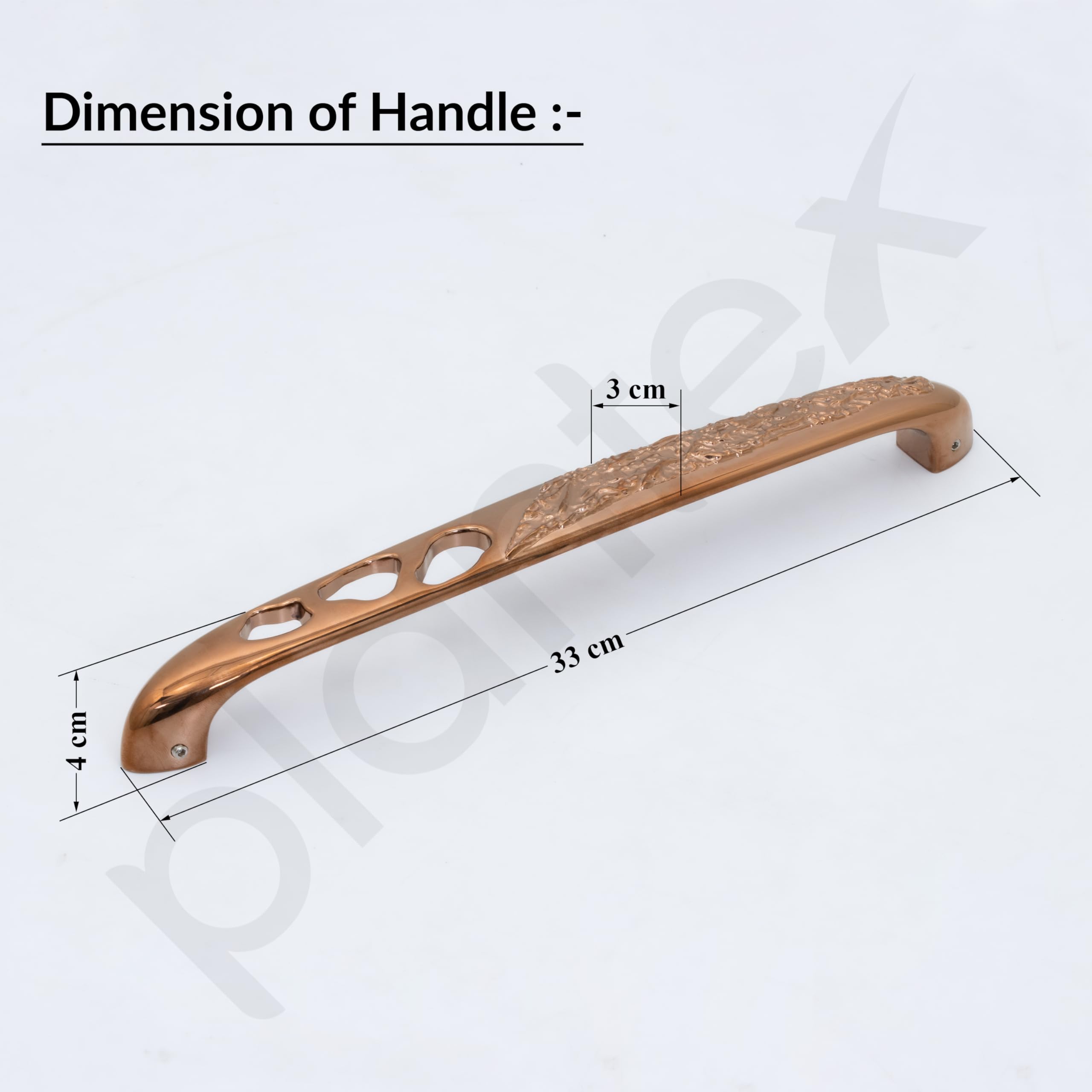 Plantex Heavy Duty Door Handle for Main Door/13-inches Main Door Handle/Pull Push Handle for Home/Hotel/Office - Pack of 1 (311-PVD Rose Gold Finish) - 3 Years Warranty — Amazon image 4