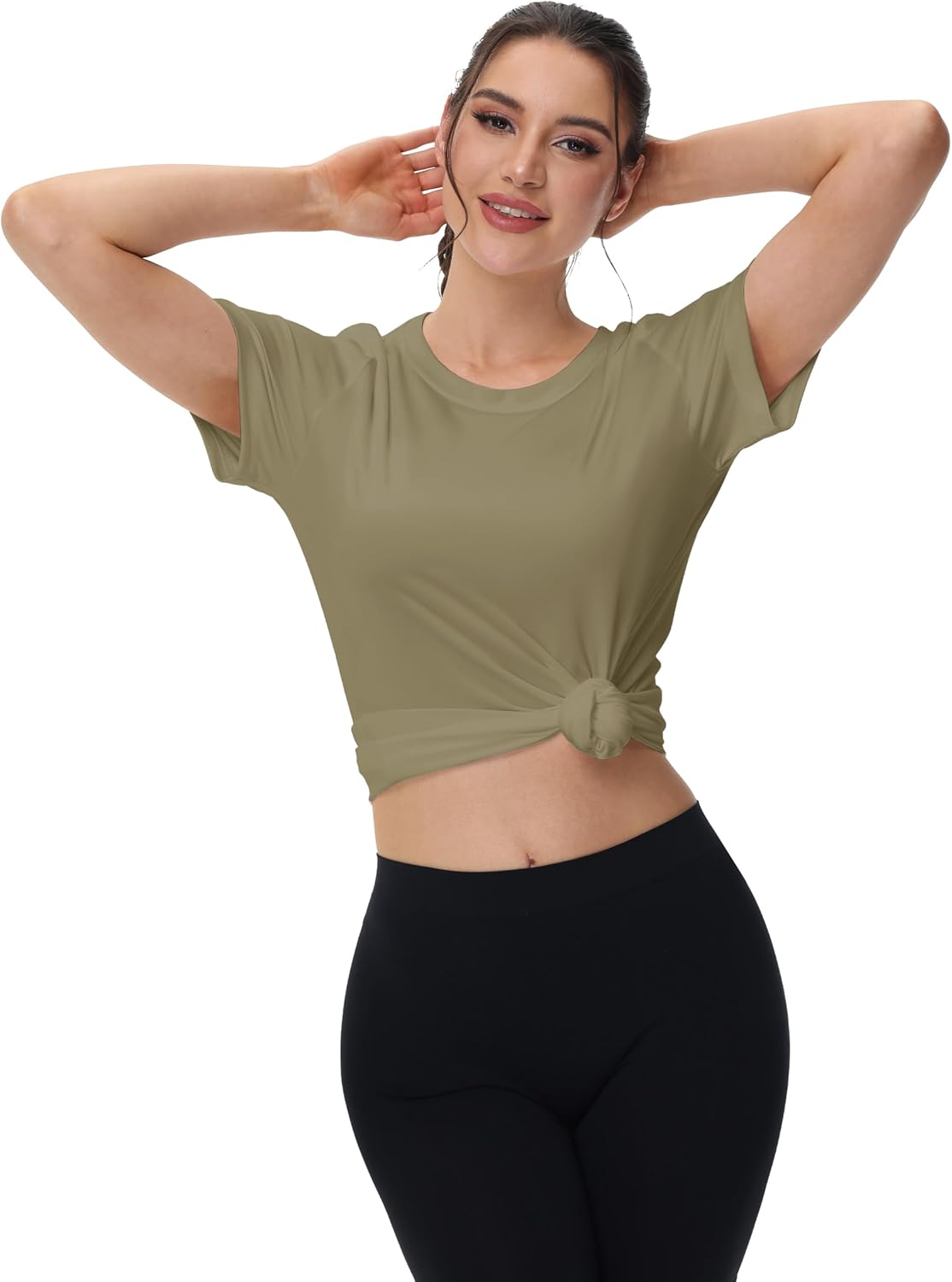 MAGCOMSEN Women's Short Sleeve T-Shirts UPF 50+ Sun Protection Quick Dry Athletic Running Workout Rash Guard Tops - Image 5