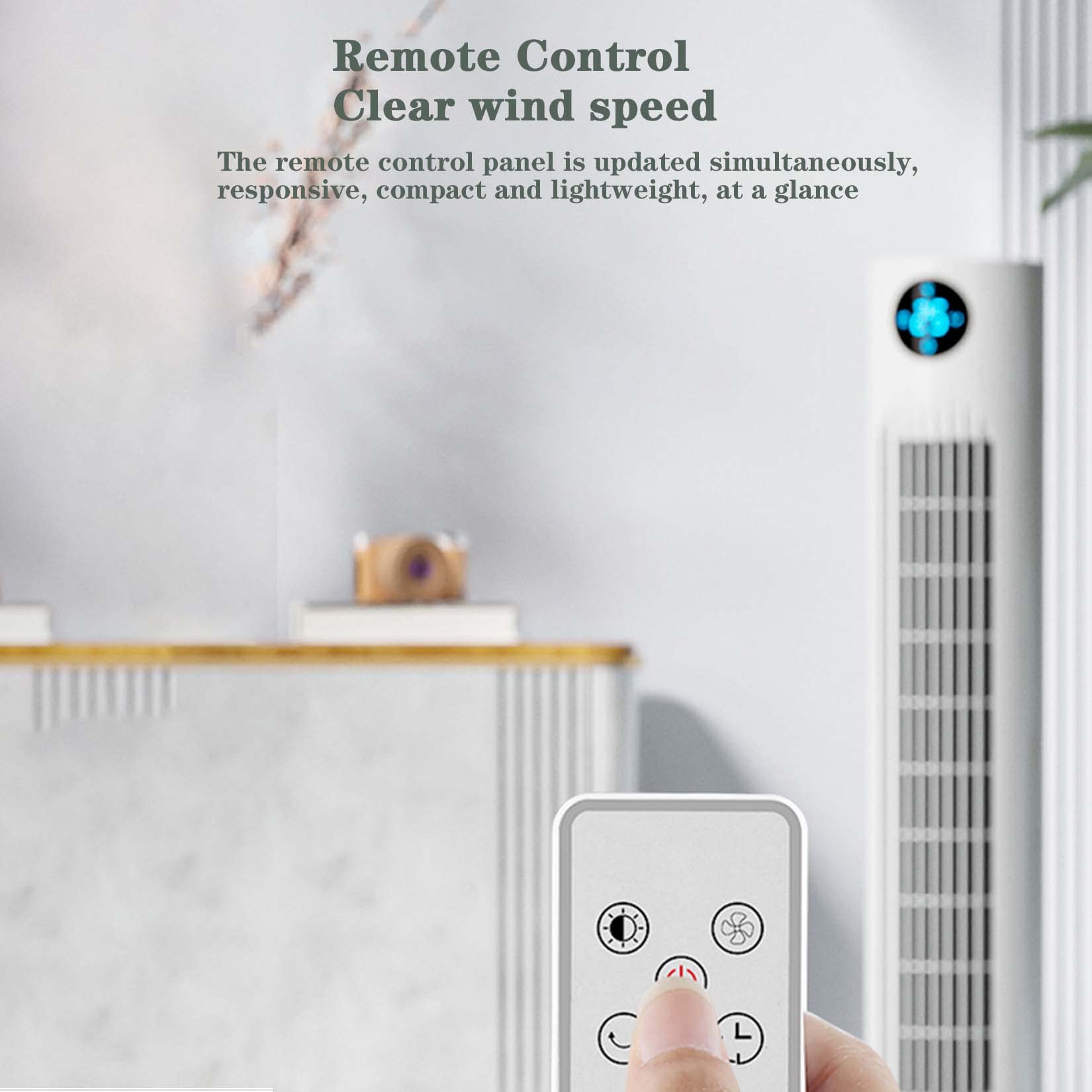 BNEI Turmventilator leise mit Fernbedienung, mobiler Ventilator, 3 Modi, 12 Stunden Timer, LED Display Touch Control Ventilator für Schlafzimmer Wohnzimmer Büro, Schwarz (Machinery)