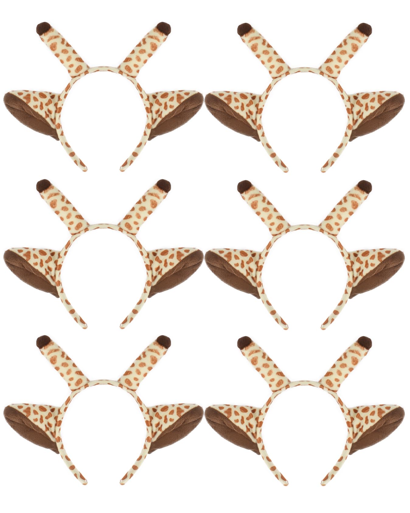 HODRME 6 PCS Animal Ears Headband-Halloween Christmas Festival Theme Party Animal Cosplay Costume Headbands