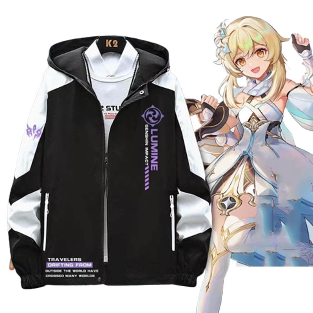 Amazon.co.jp: 原神 蛍 印象パーカー ジャケット服 春秋 薄手 旅行者 