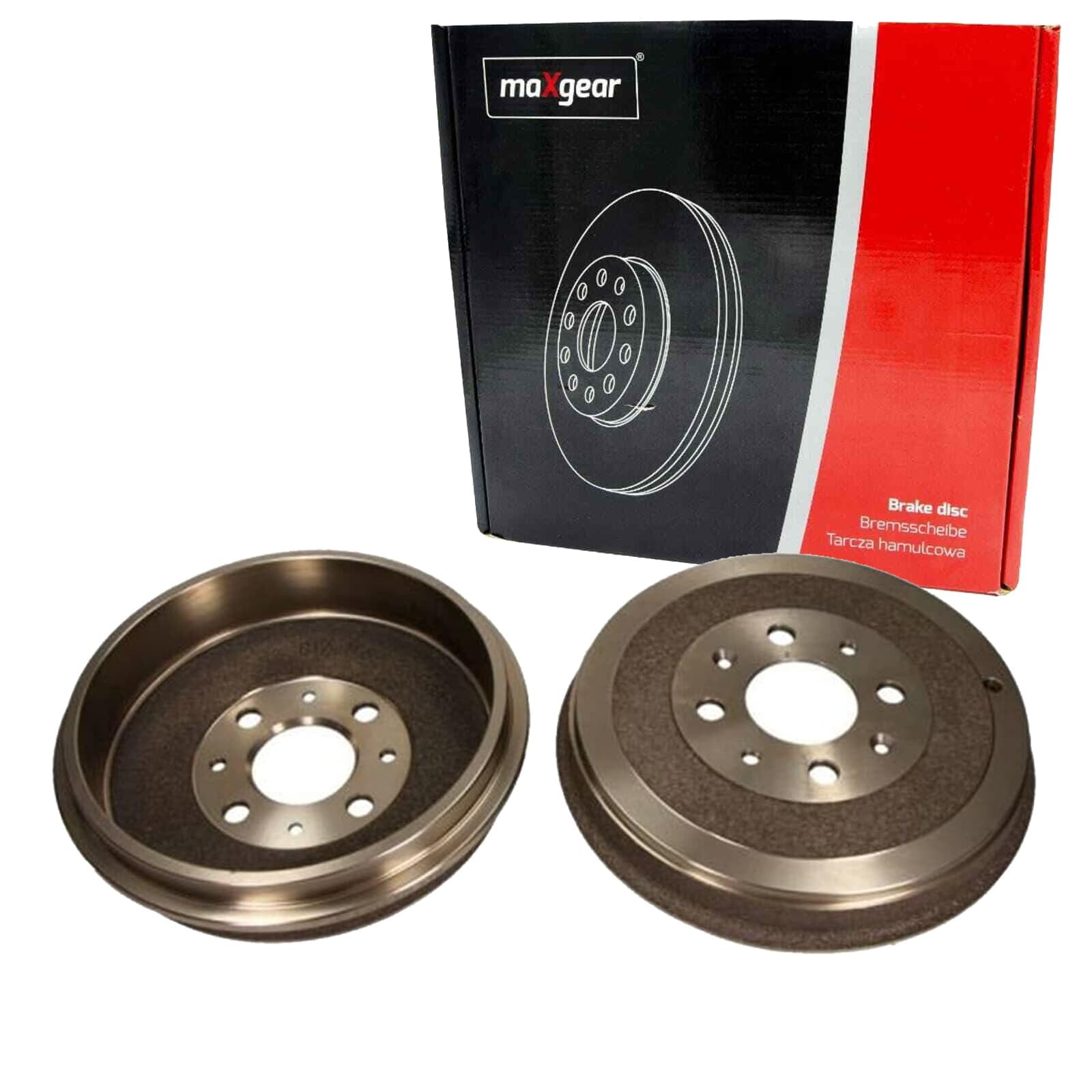 2X Maxgear 228mm Bremstrommeln hinten | 2x 19-2239 passend für Grande Punto Adam