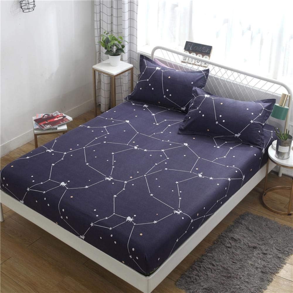 WTMLK 1 x bed sheet, floral printed mattress covers, fitted sheets