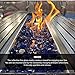 EasyGoProducts EGP-GLS-BLU-10 EasyGo Product Decorative Fire Pit Glass Rocks – Tempered High Luster, Blue
