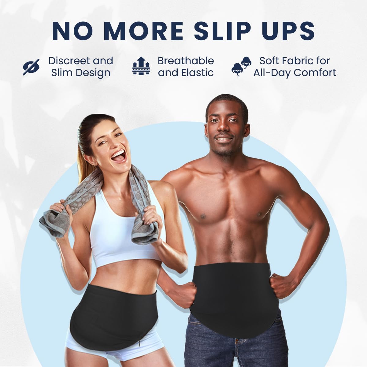 Ostomy Belt for Men & Women | Colostomy Ostomy Bag Covers for Sports | Discreet Ileostomy Belt | Ostomy Bag Cover | Ostomy Wrap Abdomen | Inner Pocket to Hold Ostomy Pouch (Black, Medium) - Image 4