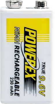 Powerex Maha MH-96V230 9.6V 230mAh Rechargeable NiMH Battery - 4 Pack