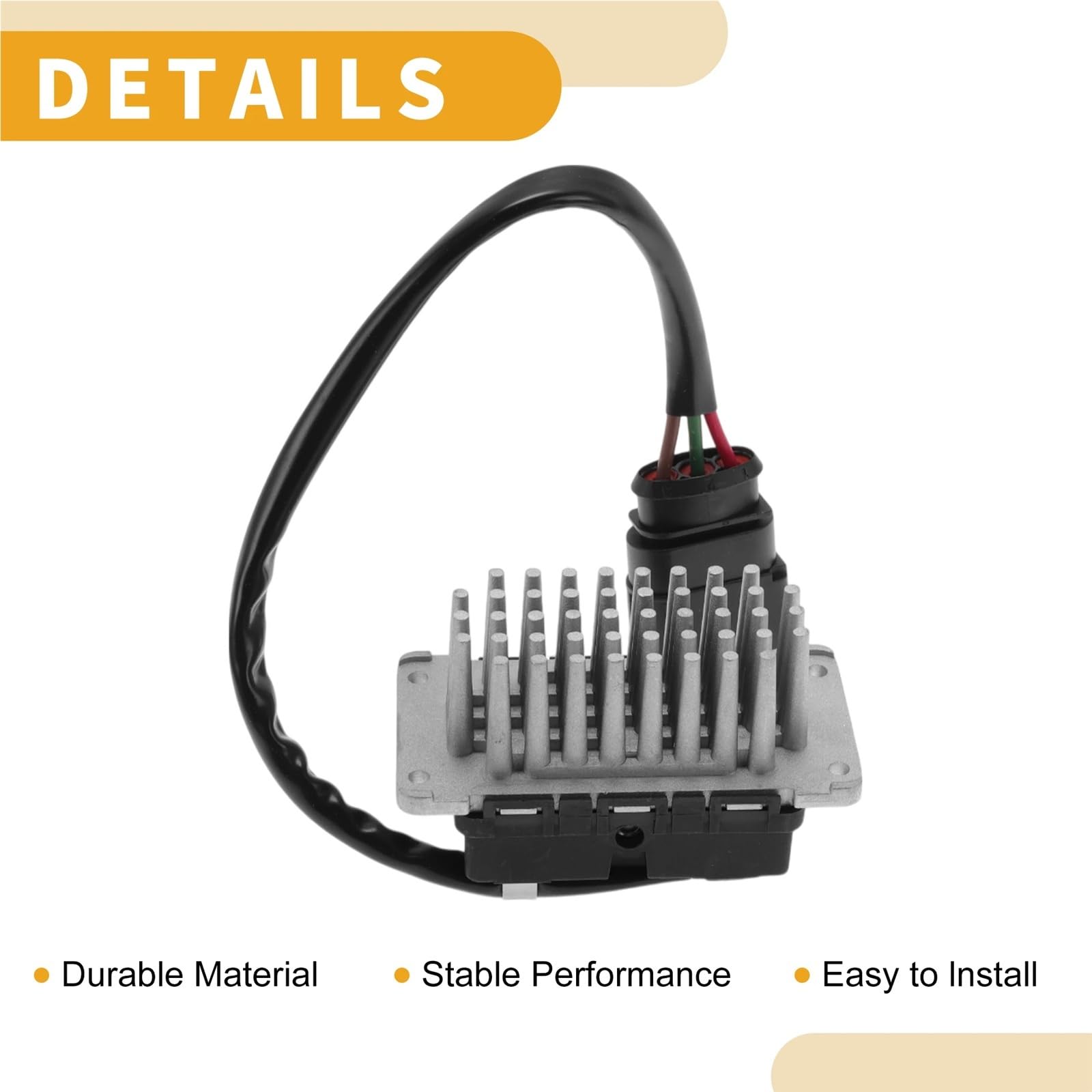 Opór dmuchawy grzewczej, opór silnika dmuchawy HVAC nr 3D0907521A do Volkswagen Phaeton, plastikowa część metalowa