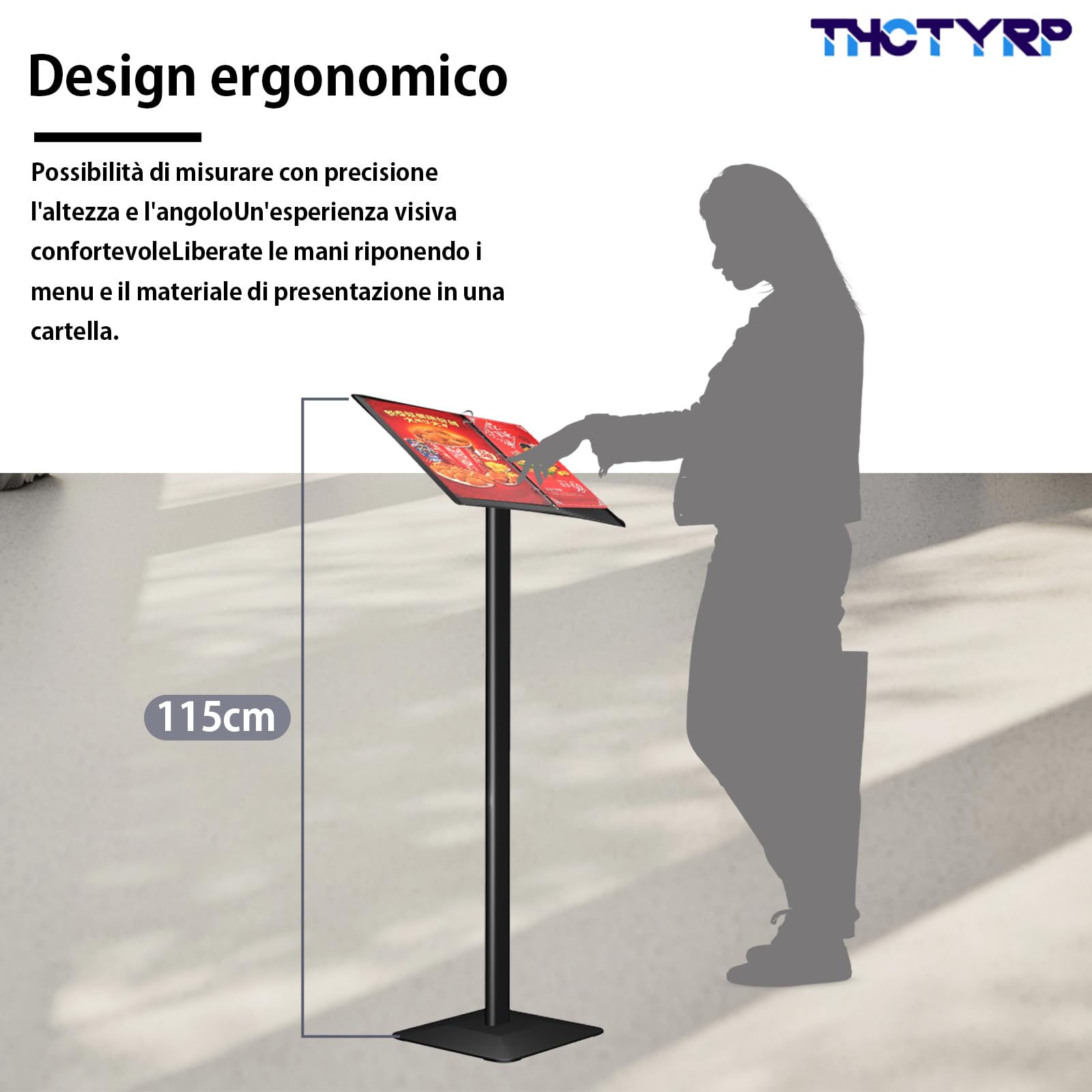 Supporto per menu, supporto per nome, supporto per menù, per esterni, lavagna di attesa, menu, supporto per nome, supporto, chiuso, cartello, attrezzi inclusi, facile da montare
