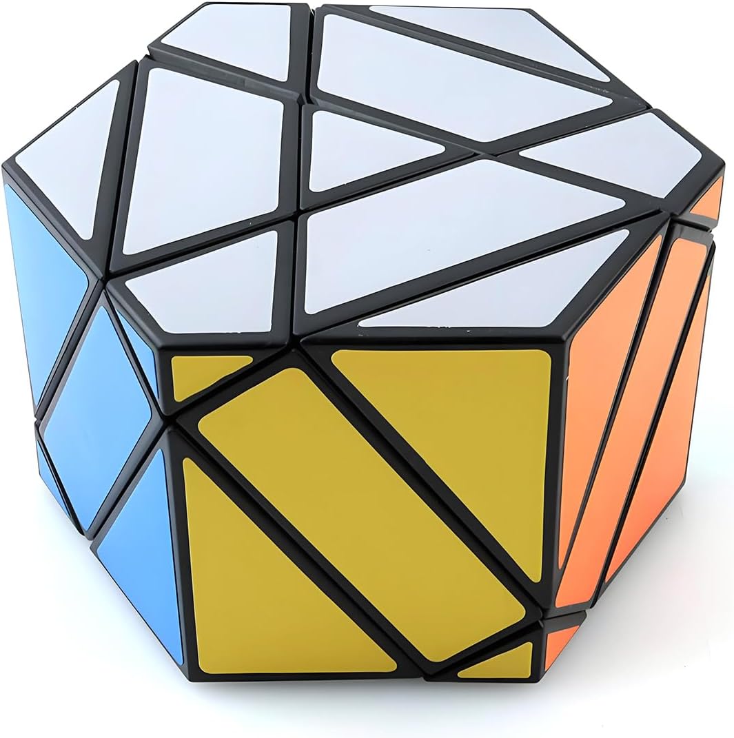 SUN-WAY Hexagon Magic Shield Speed Cube Magic Shield Six Side Puzzle Cube High Difficulty Cube Puzzle Toys Brain Teasers