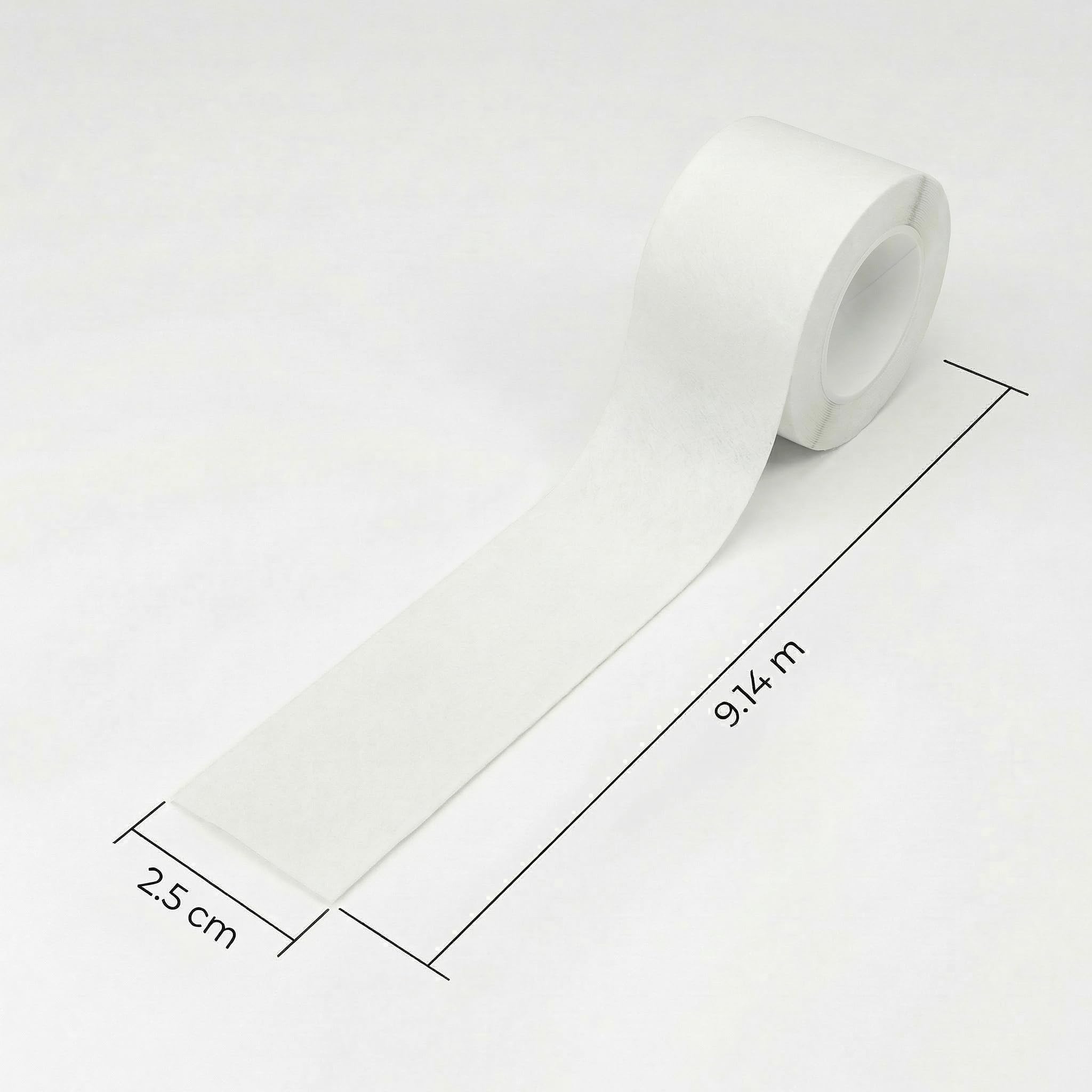 KMINA Esparadrapo de Papel Hipoalergénico (12 unidades) 2,50 cm x 9,14 m Transpirable y Sin Látex para Pieles Sensibles Blanco
