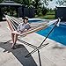 Vivere Double Sunbrella Hammock with Space Saving Steel Stand, Carousel Confetti (450 lb Capacity - Premium Carry Bag Included)