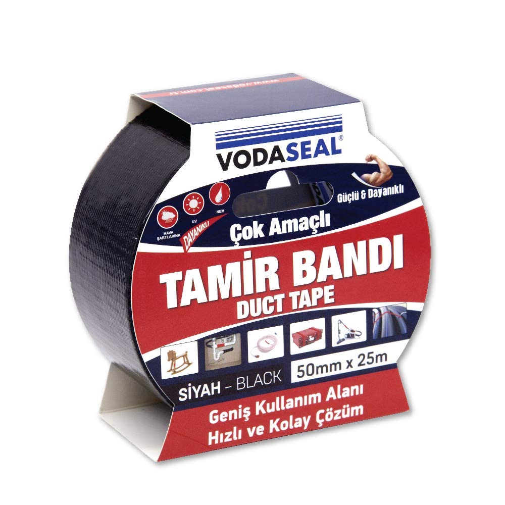 Vodaseal Çok Amaçlı Tamir Bandı, 50mmx25mt, Siyah