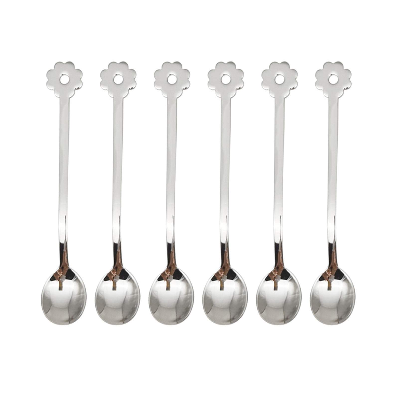 Cucharas de Postre Café de acero inoxidable con agitación de la cucharada de la cucharada de la cuchara de la cuchara de café, láctea de la barra de la barra de la lámina de la cucharada de la cuchara