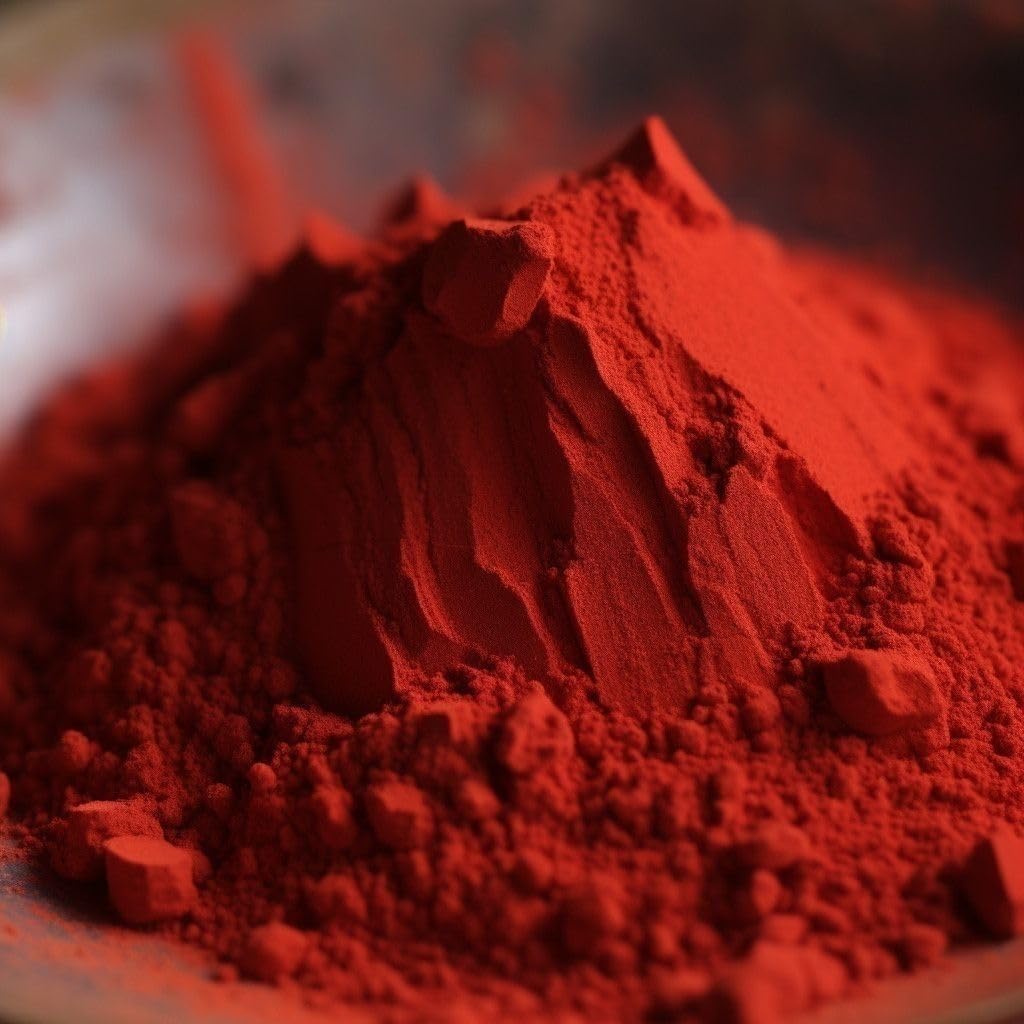 Natural Cinnabar Powder Crystal Pigment Powder Evil Spirit Charm Red Sand 300 mesh Very fine Powder (30)