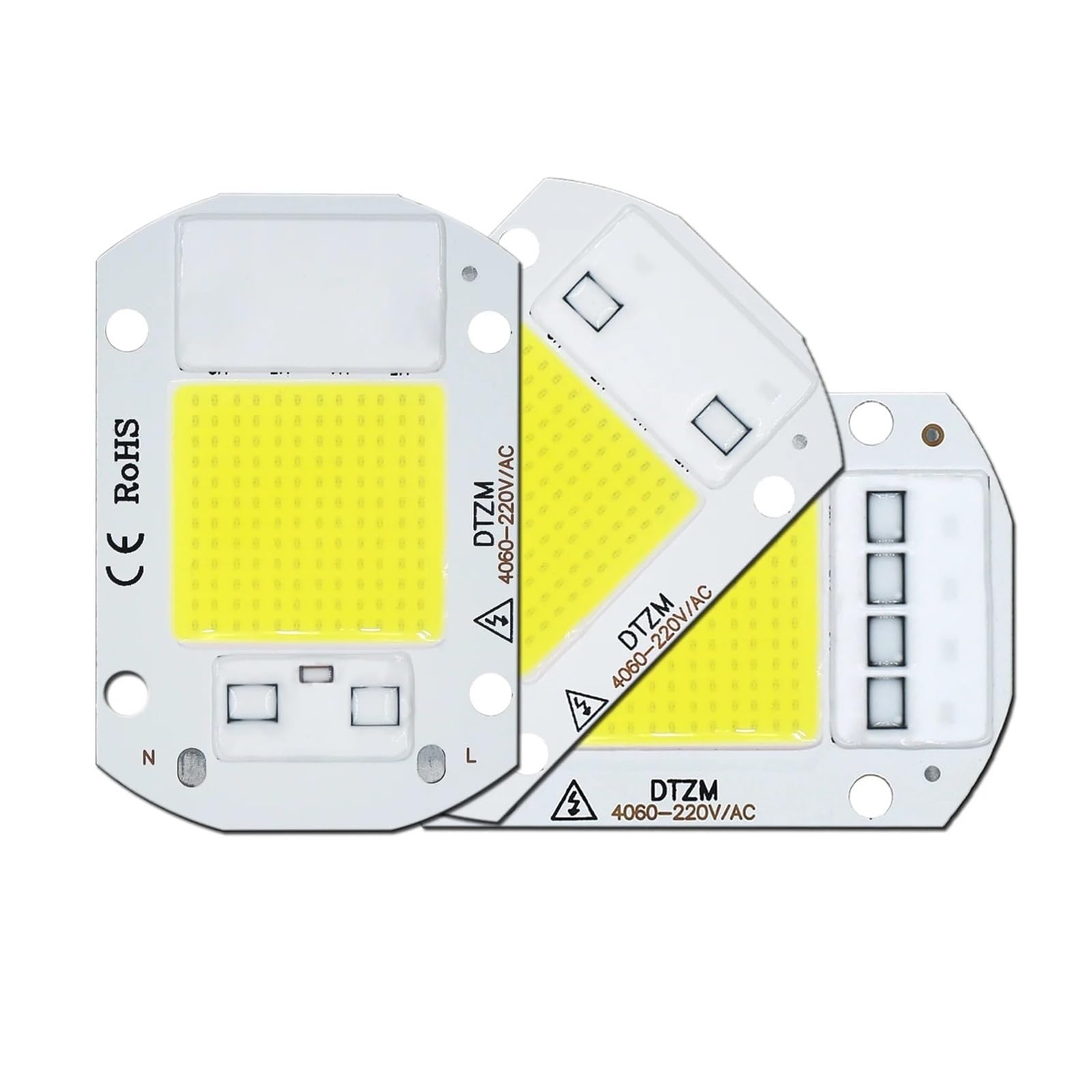 MAMA'S PEARL Chip LED COB de 220 V, 20 W, 30 W y 50 W, 10 unidades, IC inteligente, no requiere controlador, for focos de iluminación DIY.(Warm White 220V,30W)
