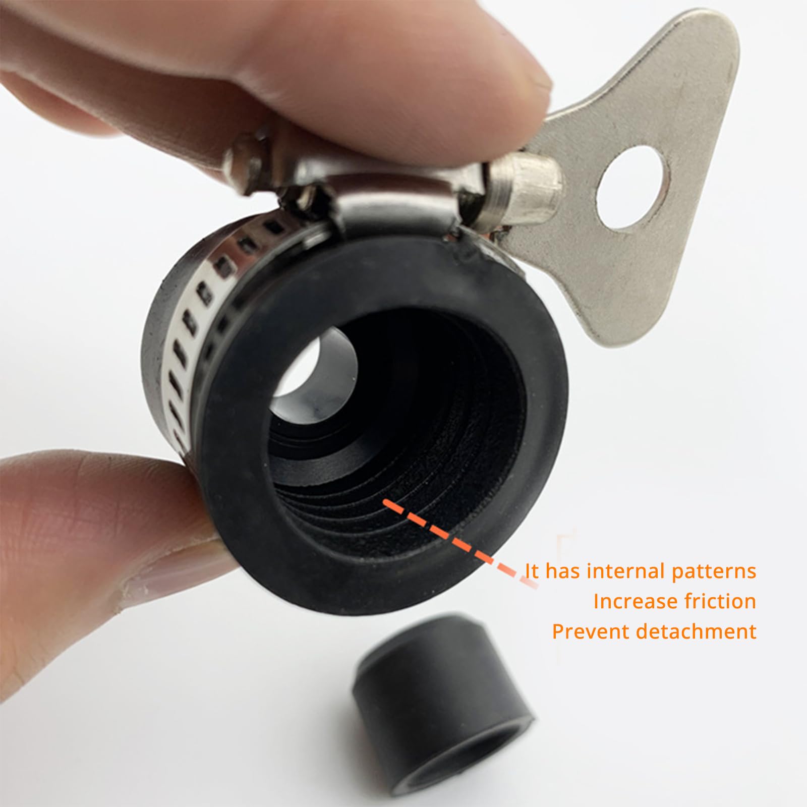 Conector de grifo de latón de 1/4 pulgadas, paquete de 4 accesorios roscados para riego de jardín, adaptador de manguera fácil de instalar con clips para lavadoras a presión y uso en exteriores