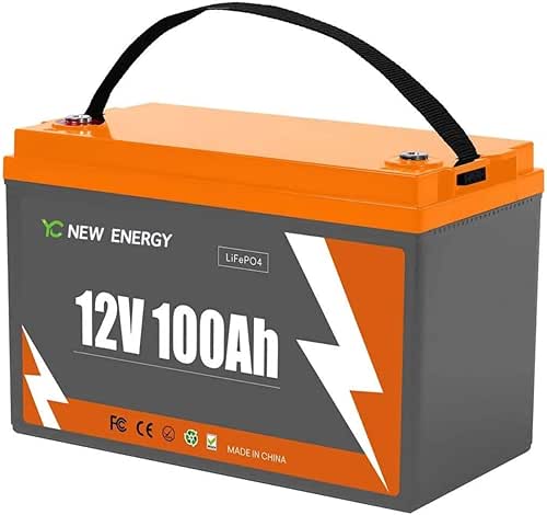 12V 100Ah LiFePO4 Battery - Small RV Battery with 100A
