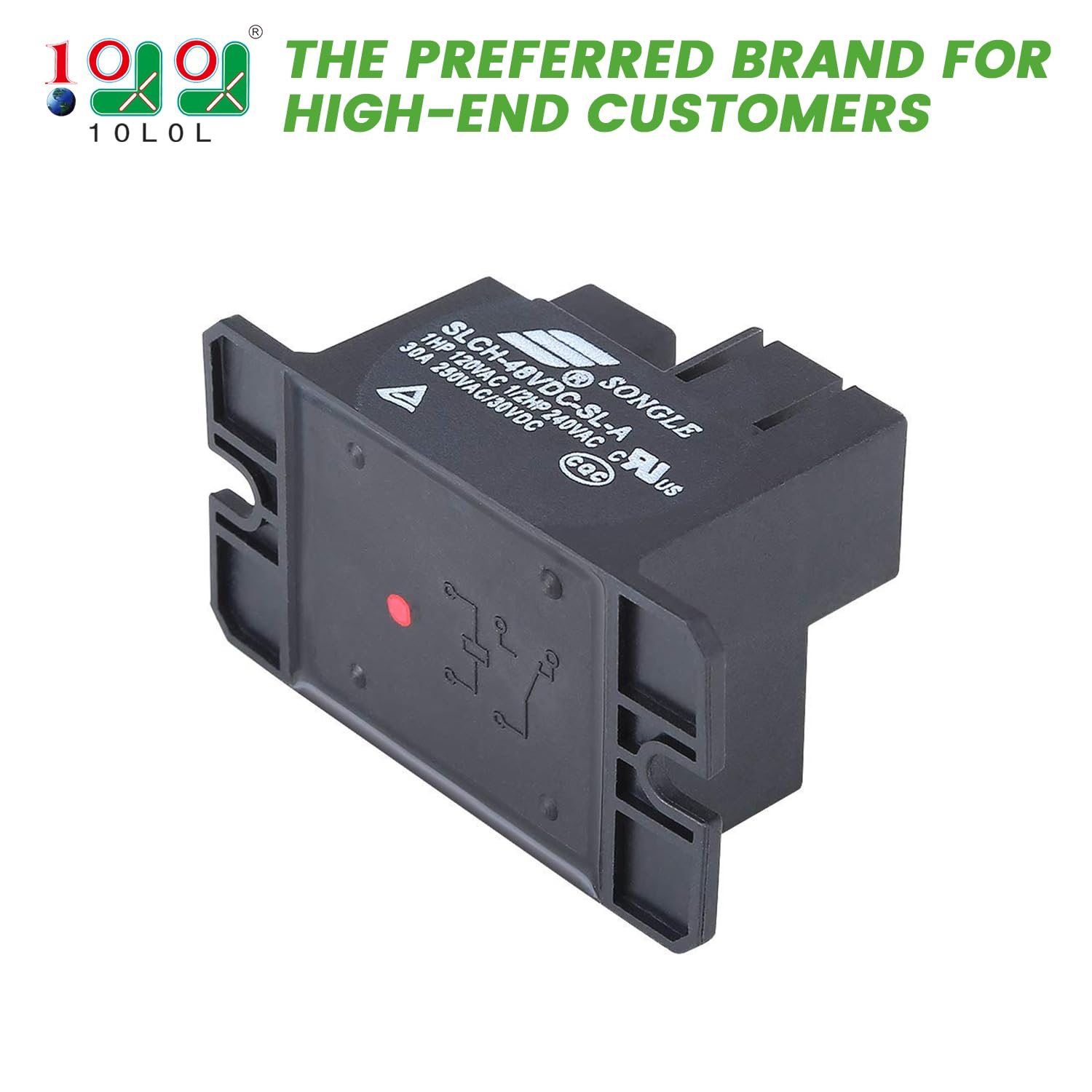 10L0L Golf Cart 30A 48V Relay for Club Car Charger Power Drive 1 & Power Drive 2,Replace OEM# 1018286-01, 103414901, 101828601, 102275401