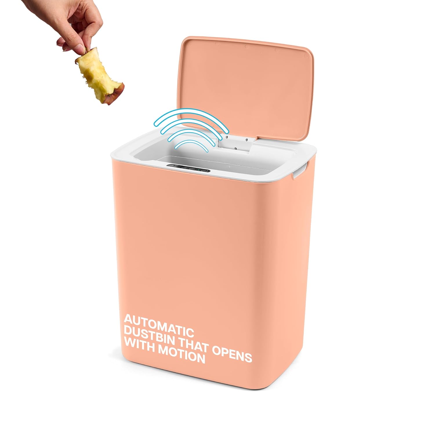 Jiffy 14L Plastic Automatic Smart Sensor Dustbin with Lid for Home, Office, Kitchen, Bathroom, Room (Motion-Sensor) (14L, Pink) Jiffy 14L Plastic Automatic Smart Sensor Dustbin with Lid for Home, Office, Kitchen, Bathroom, Room (Motion-Sensor) (14L, Pink)