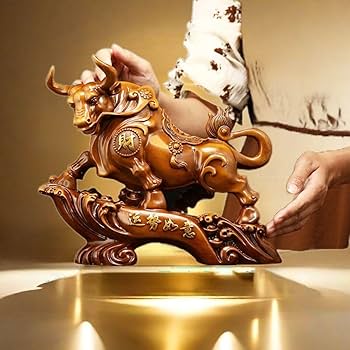 招財牛　牛　置物 kinsaougyu1.jpg