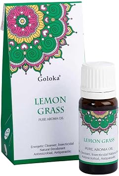Goloka Pure Aroma Aromatherapy Essential Oils - Perfect for Diffuser, Humidifier, Massage Lemon Grass
