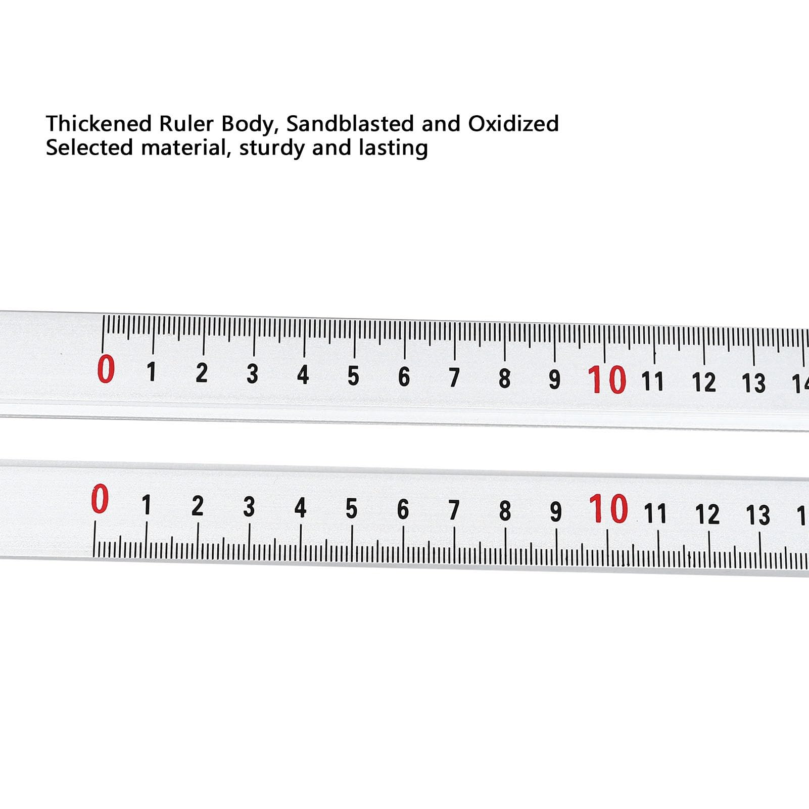 2 in 1 Adjustable Angle Ruler T Square, Aluminum Alloy, Wide Measurement Range, Versatile Application for Woodworking