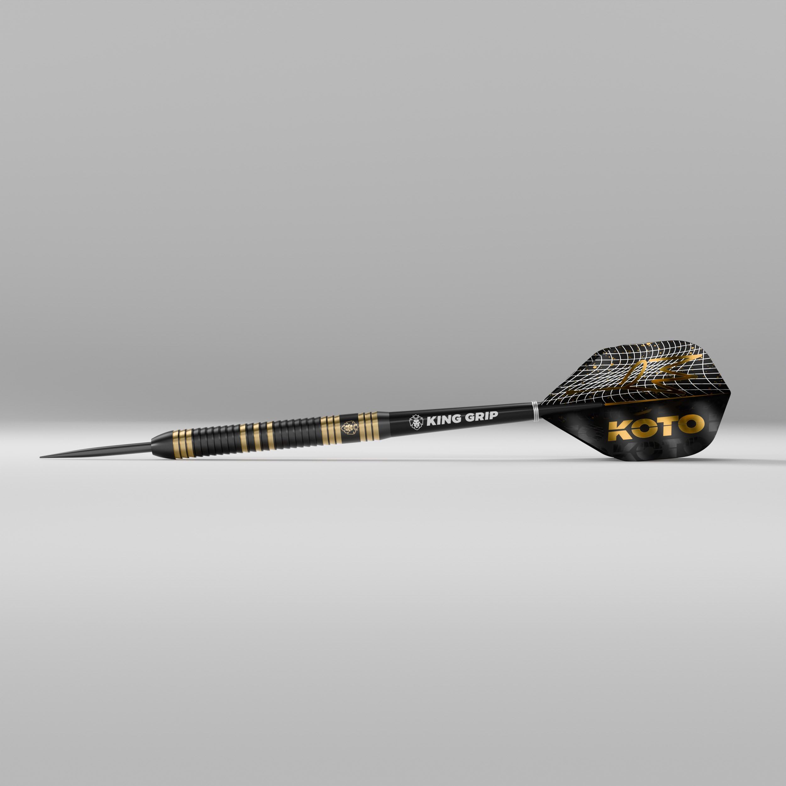 Fléchettes Academy Class 2 13 G Argent Bleu Grip Annulaire Solide Flights Shafts Étui