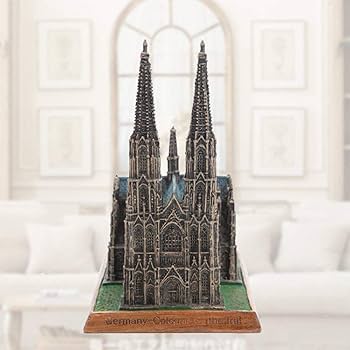 【ケルン大聖堂 超大型コイン】376g スワロフスキー 装飾付 ドイツ 2016 Amazon.co.jp: 建築像の彫刻ケルン大聖堂の像、ドイツの都市建築