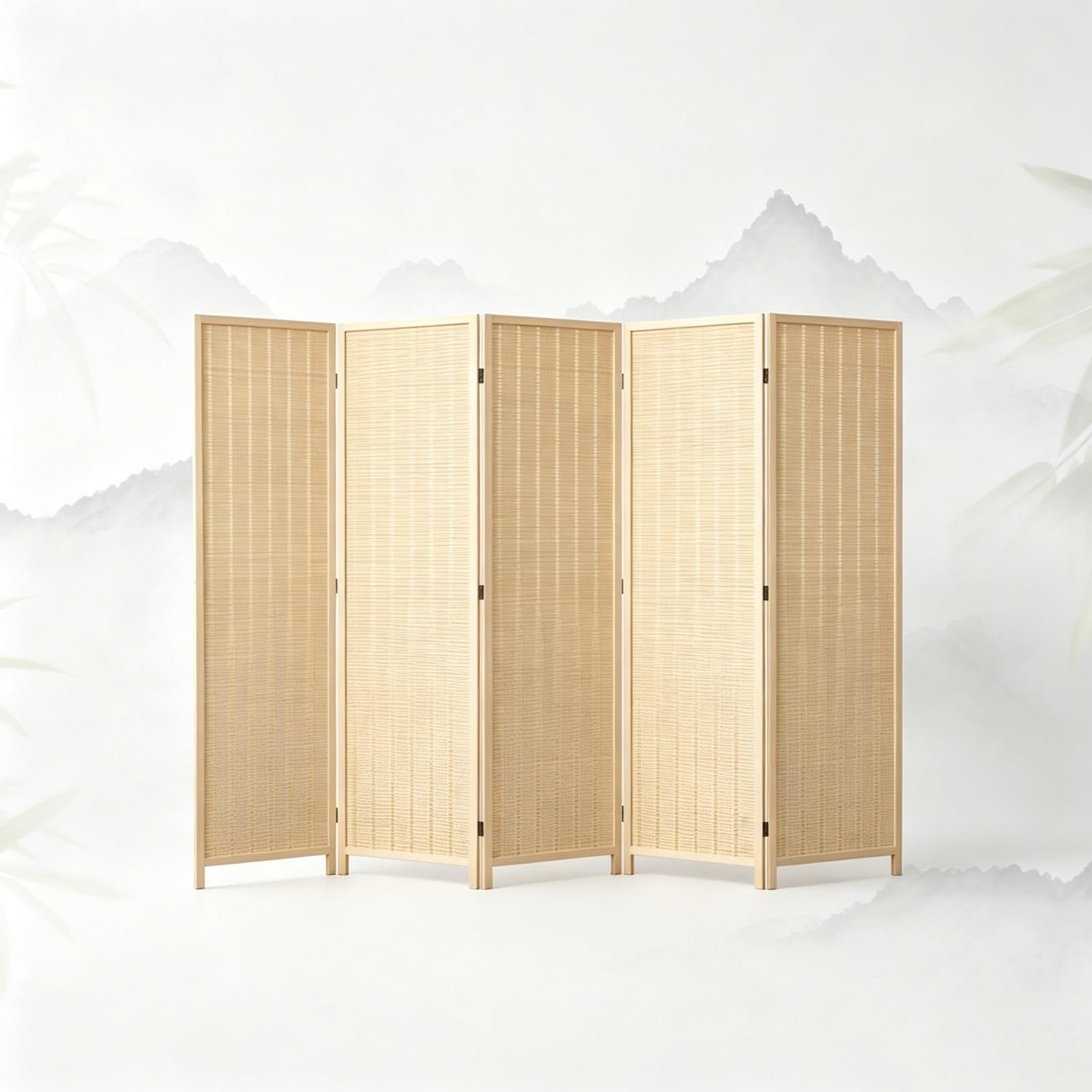 Tall Bamboo Partition Wall,Folding Privacy Screens,Bamboo Room Divider