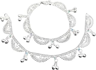 br ornaments Charming Slim Chain Design Traditional Payal Anklet For Women & Girls For Everday |Casual |Western Wear (Pack of 2)-picture-38
