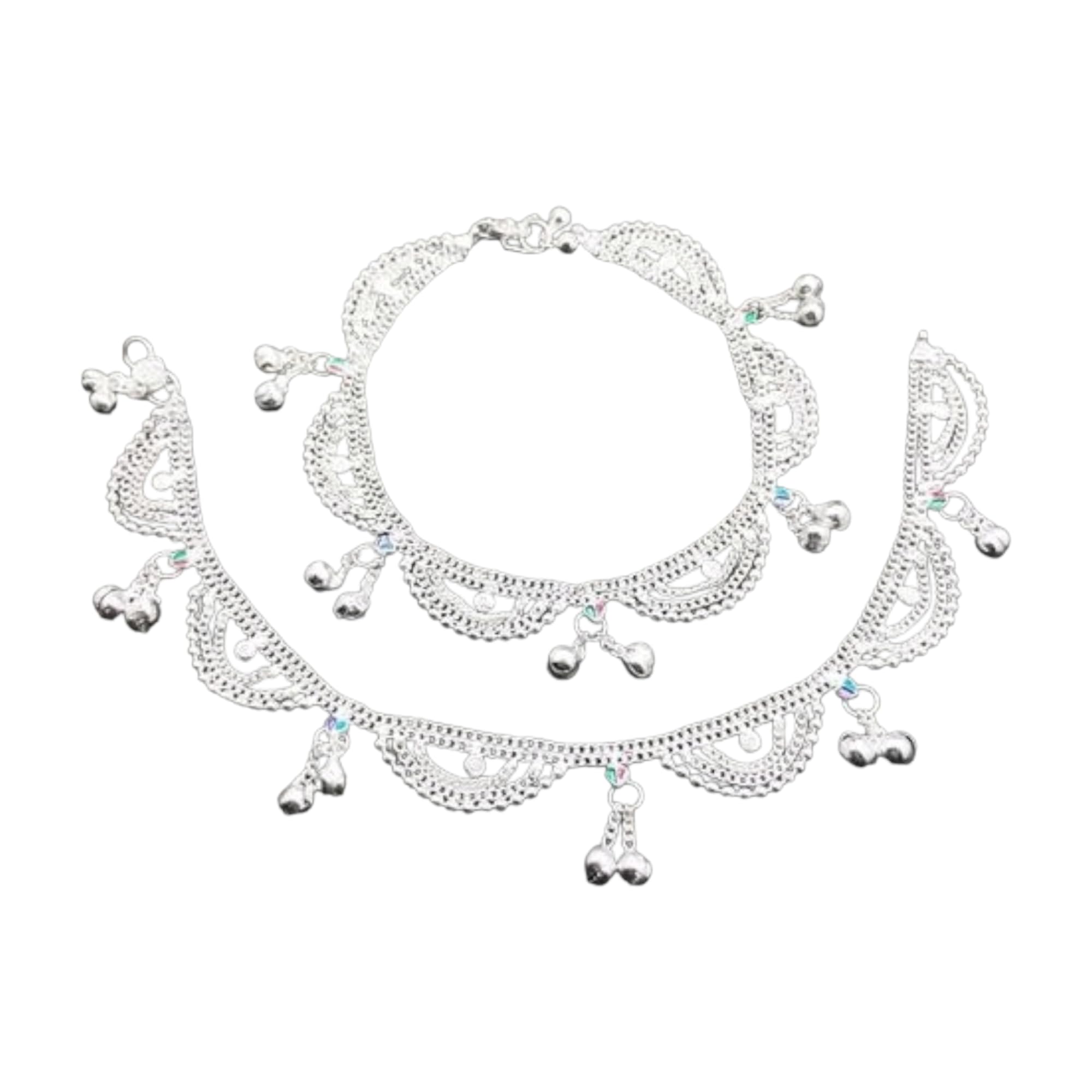 See full amazon price history chart for BR Ornaments South Design Silver Plated Bell Indian Anklets, Silver Ankle Bracelet, Traditional Payal, Feet Jewellery (Pack of 2) BR Ornaments South Design Silver Plated Bell Indian Anklets, Silver Ankle Bracelet, Traditional Payal, Feet Jewellery (Pack of 2) (B0CG2DYN1S) Amazon Price History, Amazon Price Tracker