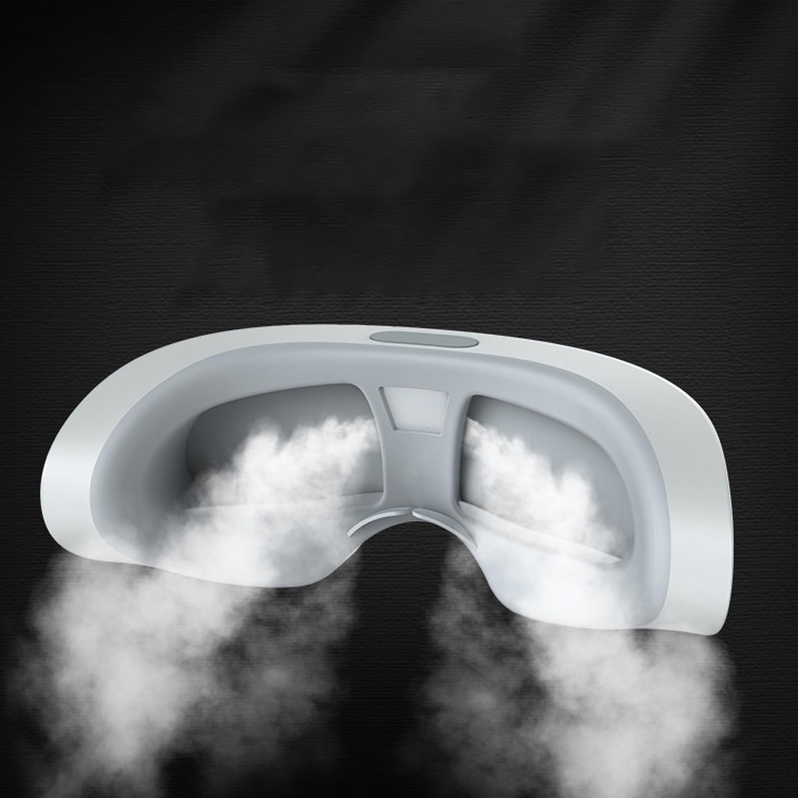 Dampftherapie-Maske, Dampf-Augenmaske, Augendampfer für trockene Augen, Augenmassagegerät, Heiß- und Kaltdampf-Augenmaske für Augenringe, Schwellungen (Weiß)