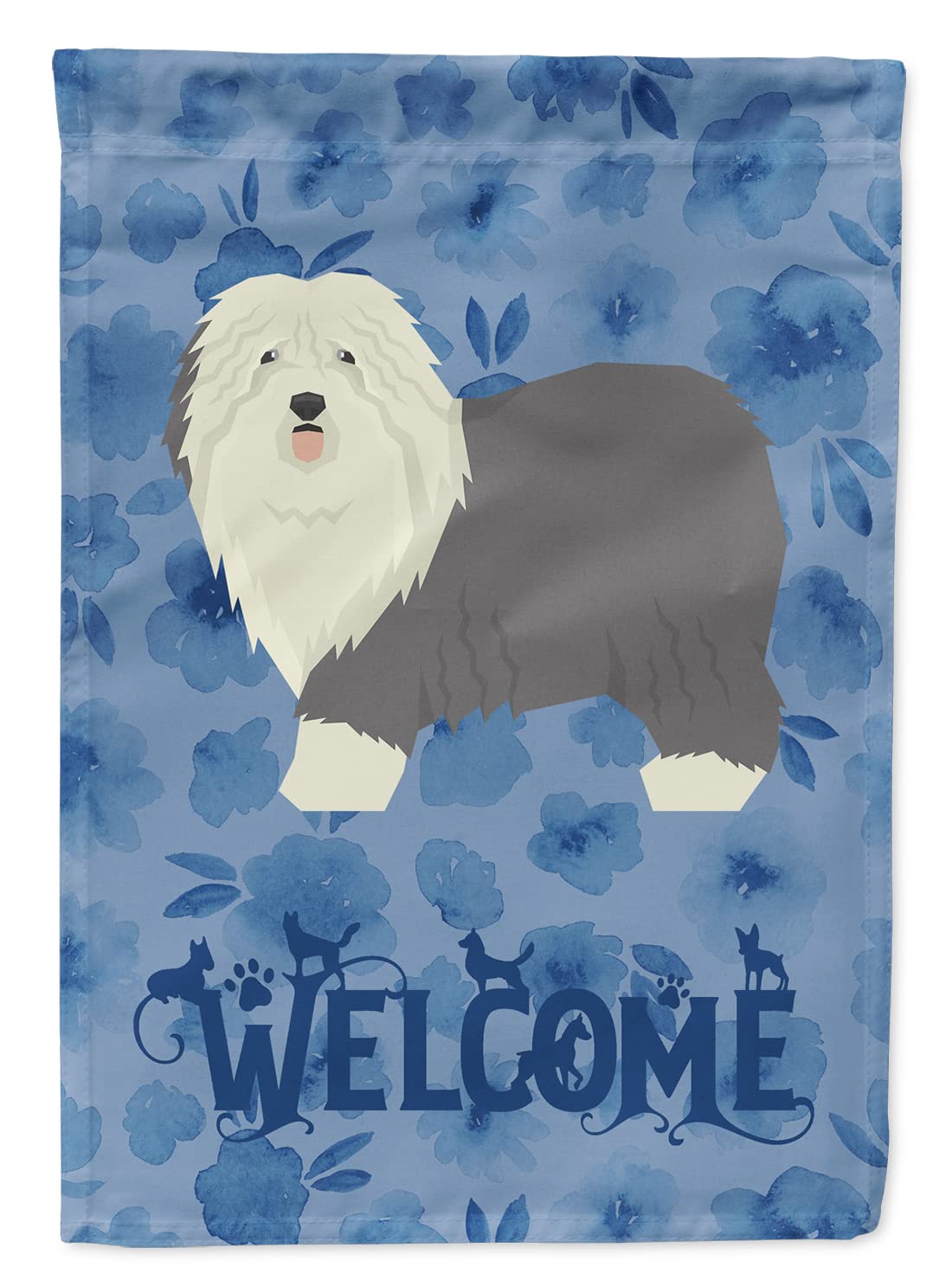 Drapeau Old English Sheepdog Welcome idée cadeau originale pour passionné de Bobtail