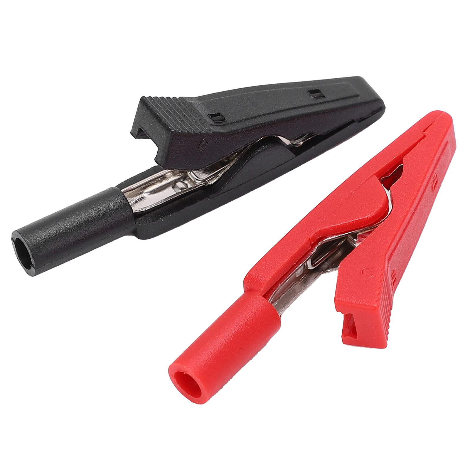 Pince isolée portable de 2 mm, pince de test électrique rouge + noir pour le test numérique de l'électricité